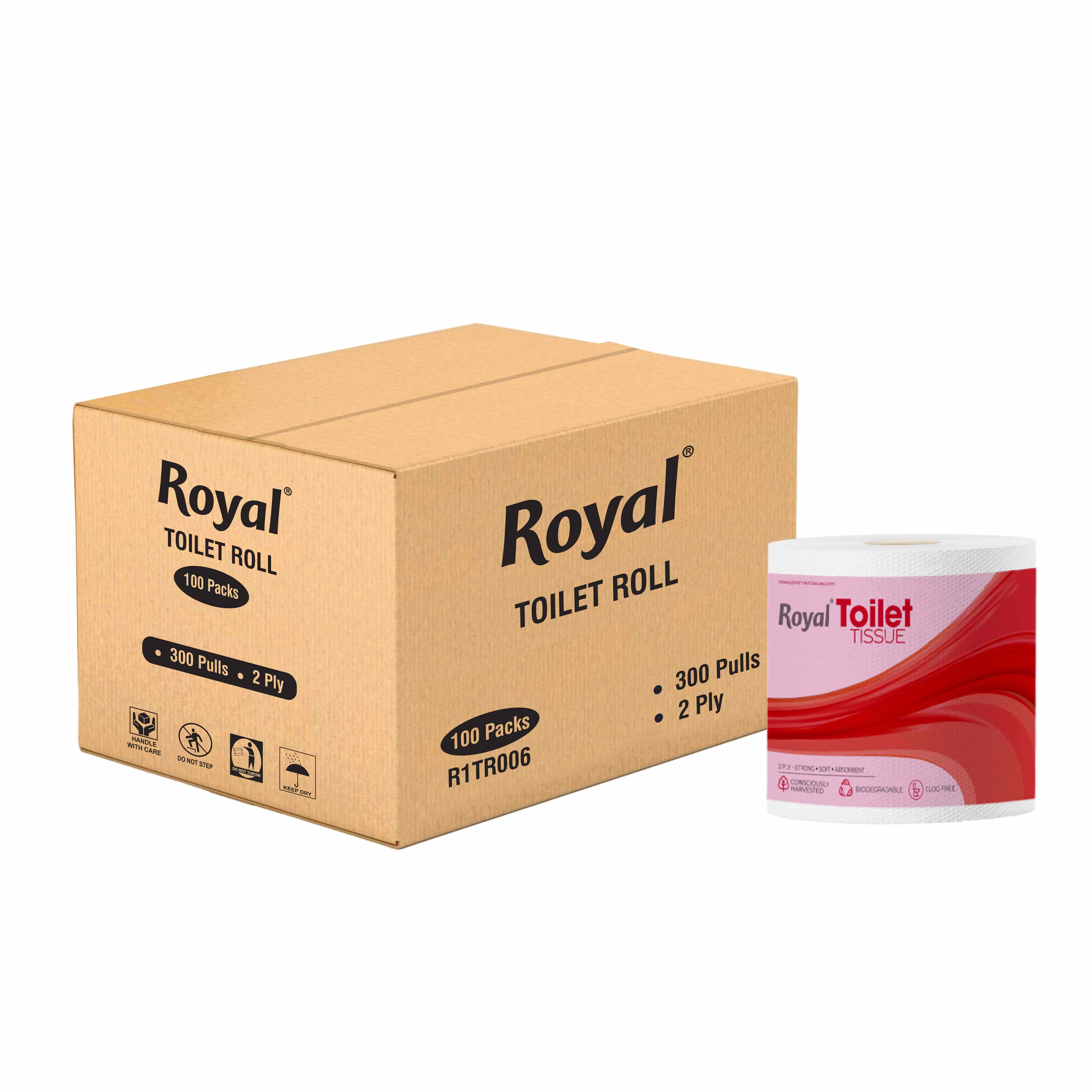 Royal Tissue Paper 300 Pulls White